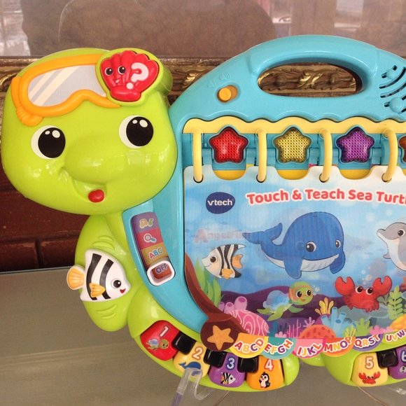 VTech Touch and Teach Sea Turtle Interactive Learning Book - Picture 1 of 12
